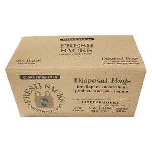 Fresh Sacks Disposable Bags 250 Count Box- Small