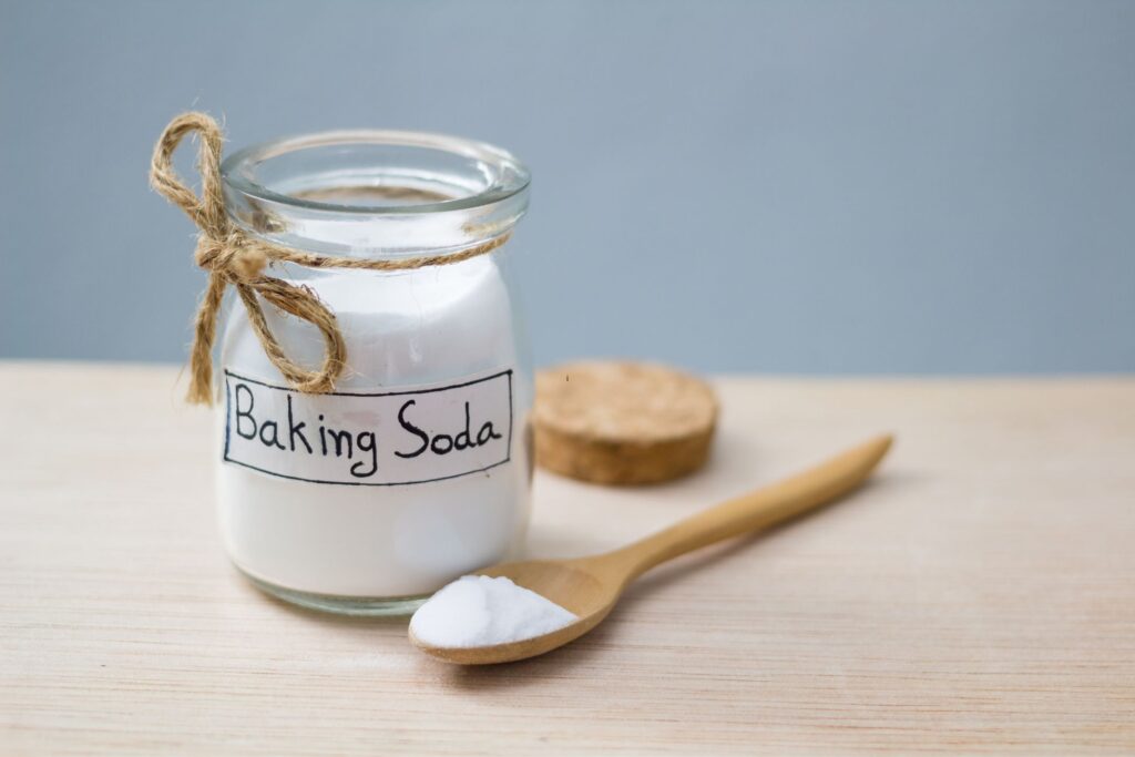 image of baking soda in a jar