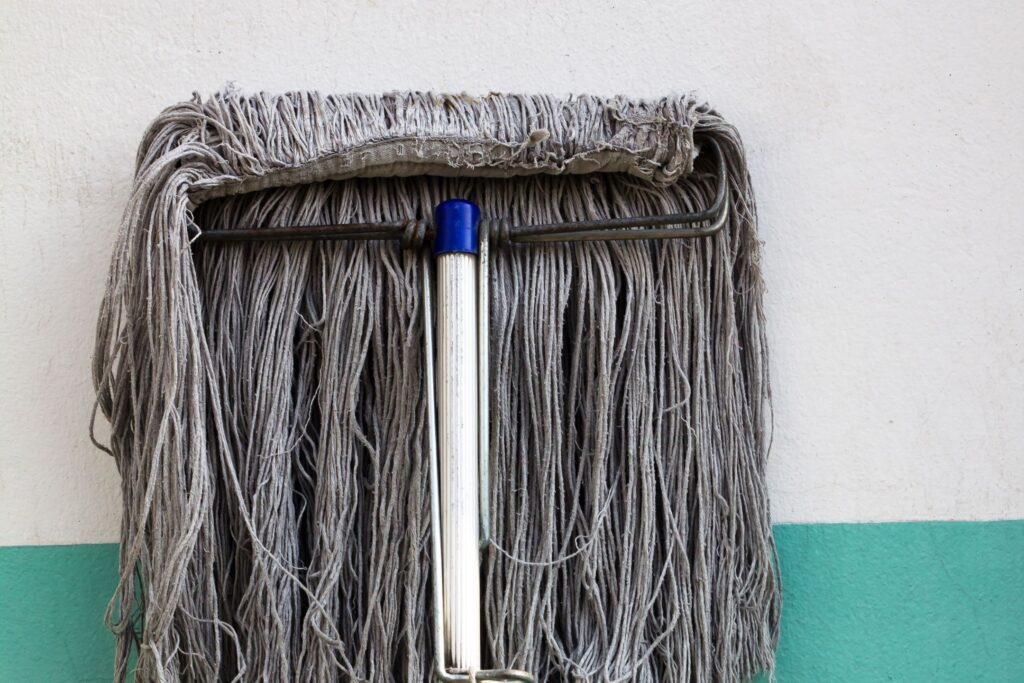 image of a dirty mop